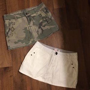 Two denim skirts!